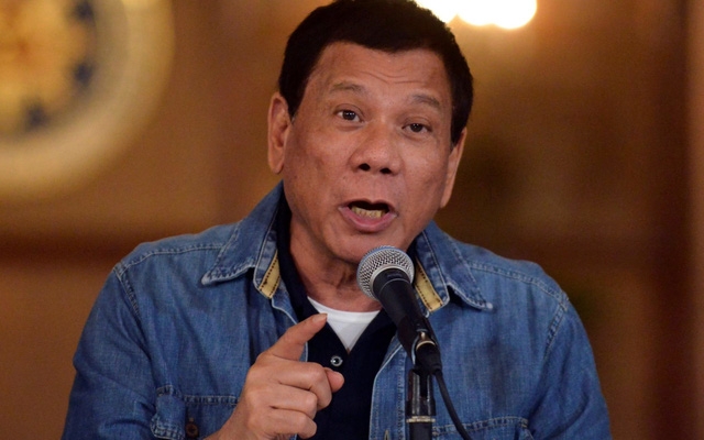 Tổng thống Rodrigo Duterte (Ảnh: Telegraph)