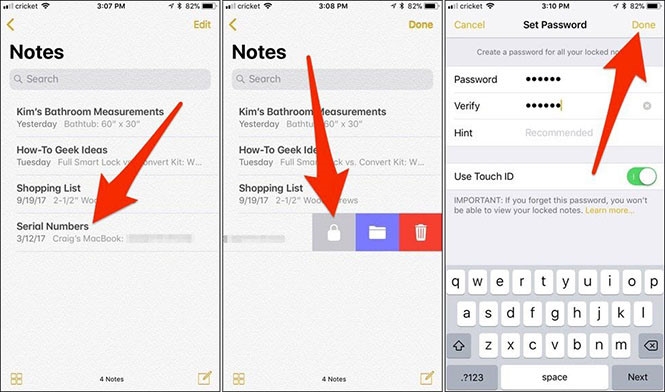 Cách bảo vệ tài liệu Notes bằng mật khẩu cho iPhone - ảnh 1