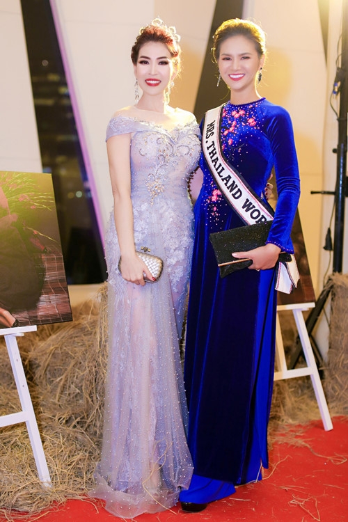 Dàn hoa hậu quý bà thế giới diện áo dài đến Việt Nam - ảnh 1