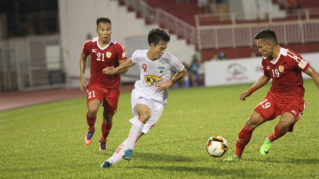 HA Gia lai sẽ cố gắng chứng tỏ năng lực trước sự chứng kiến của HLV mới, ông Chung Hae Seong (ảnh: Trọng Vũ)