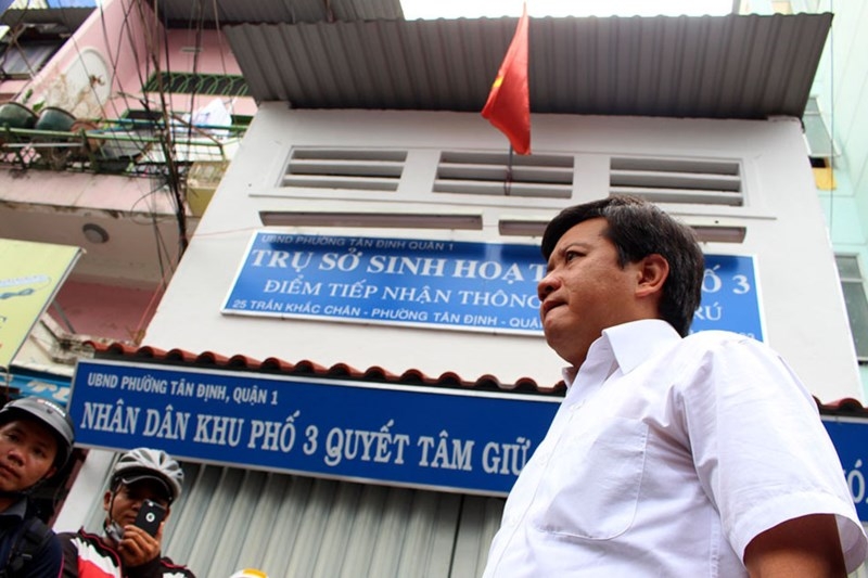 Quận 1 thông tin chính thức vụ 'trói chân' ông Hải - ảnh 1
