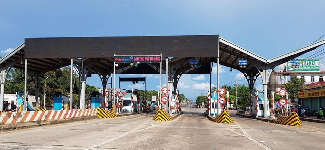 Trạm thu phí BOT tuyến tránh Biên Hòa vẫn chưa thu phí trở lại vì chưa đảm bảo về an ninh trật tự.
