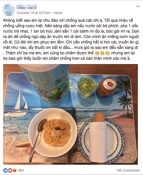 vo dam khoe canh cham chong say ruou, nao ngo bi dan mang nem da 