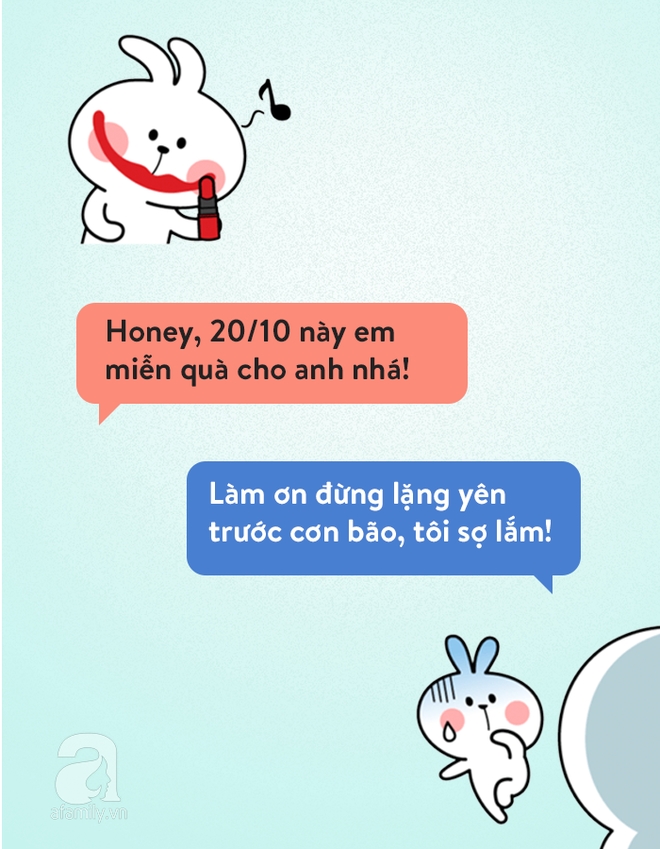 Chị em bảo “20/10 này em không cần quà”, đoán xem các anh chồng phản ứng thế nào? - Ảnh 4. Chị em bảo “20/10 này em không cần quà”, đoán xem các anh chồng phản ứng thế nào? - Ảnh 4.