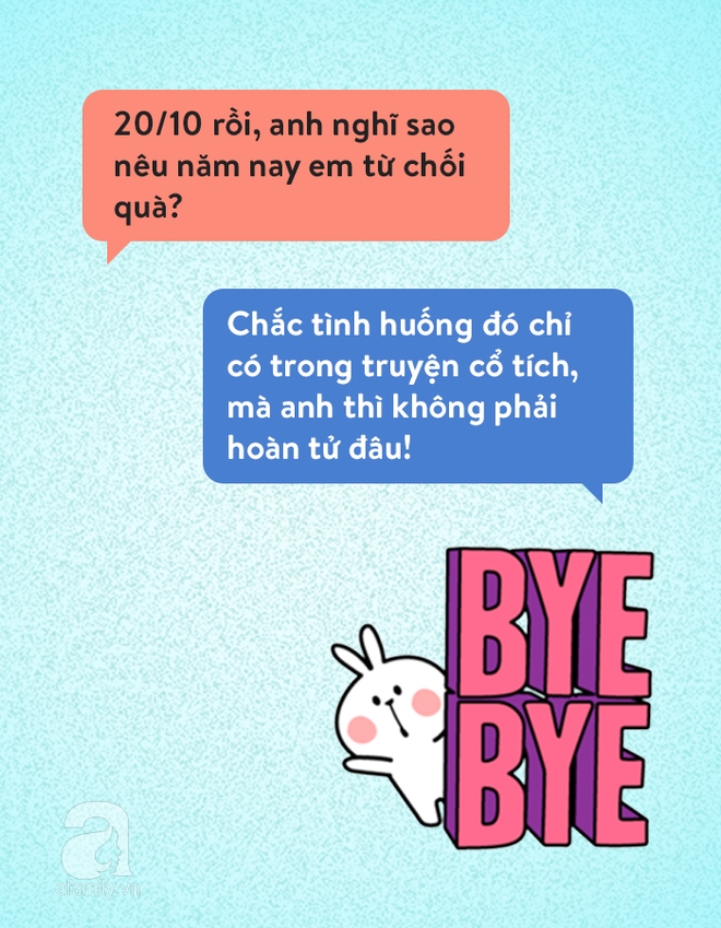 Chị em bảo “20/10 này em không cần quà”, đoán xem các anh chồng phản ứng thế nào? - Ảnh 5. Chị em bảo “20/10 này em không cần quà”, đoán xem các anh chồng phản ứng thế nào? - Ảnh 5.
