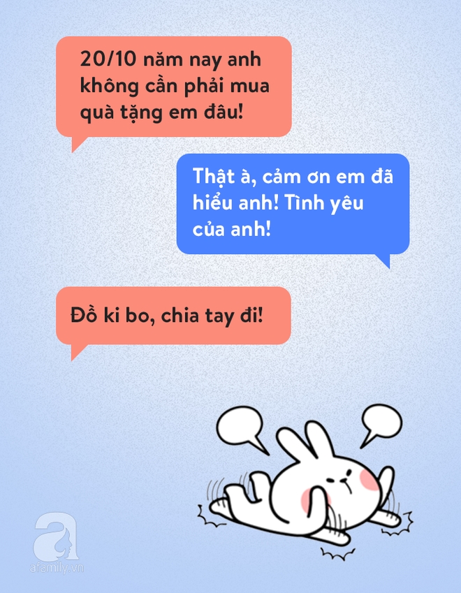 Chị em bảo “20/10 này em không cần quà”, đoán xem các anh chồng phản ứng thế nào? - Ảnh 6. Chị em bảo “20/10 này em không cần quà”, đoán xem các anh chồng phản ứng thế nào? - Ảnh 6.