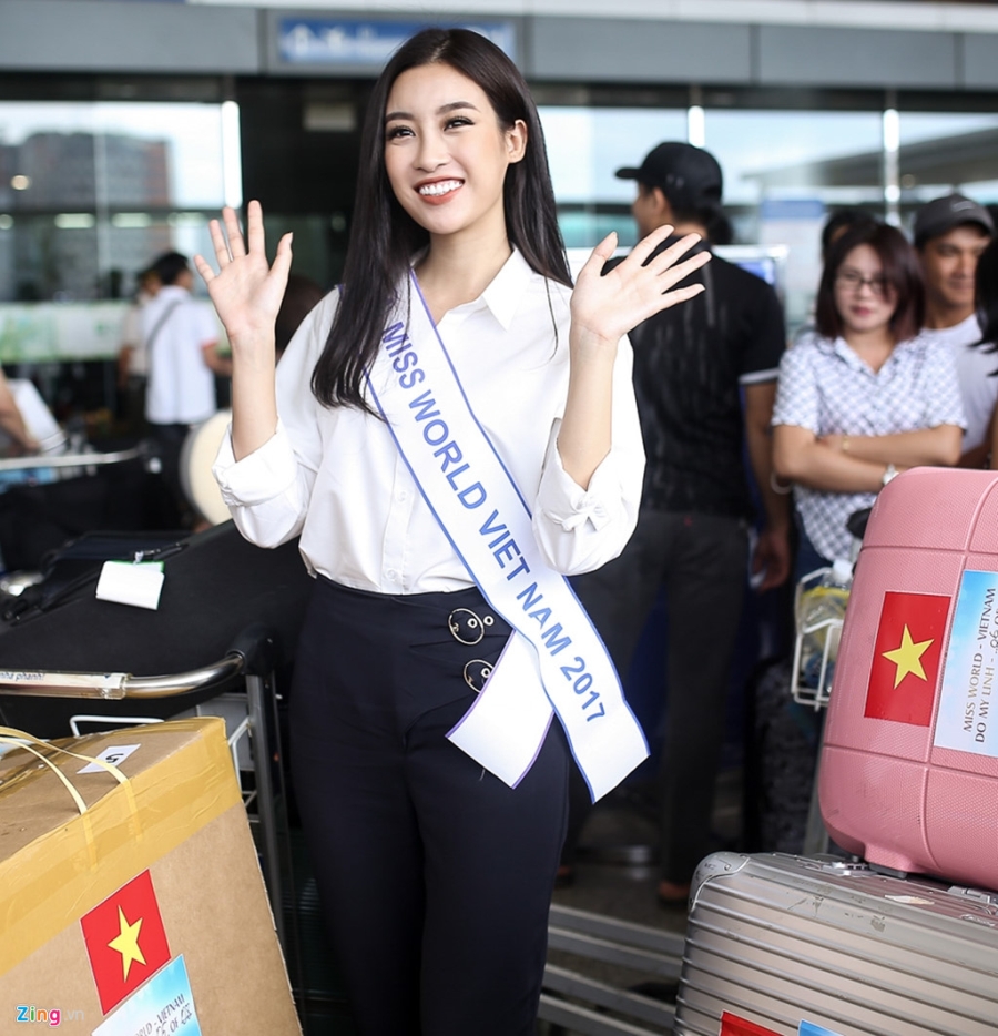 Hoa hau My Linh tuoi tan truoc gio sang Trung Quoc thi Miss World 2017 hinh anh 5