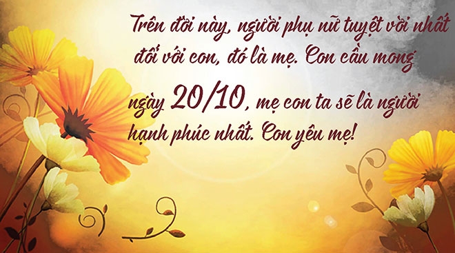Những lời chúc khiến chị em hạnh phúc hơn cả quà cáp trong dịp 20/10 hình ảnh 3 nhung loi chuc khien chi em hanh phuc hon ca qua cap trong dip 20/10 hinh anh 3