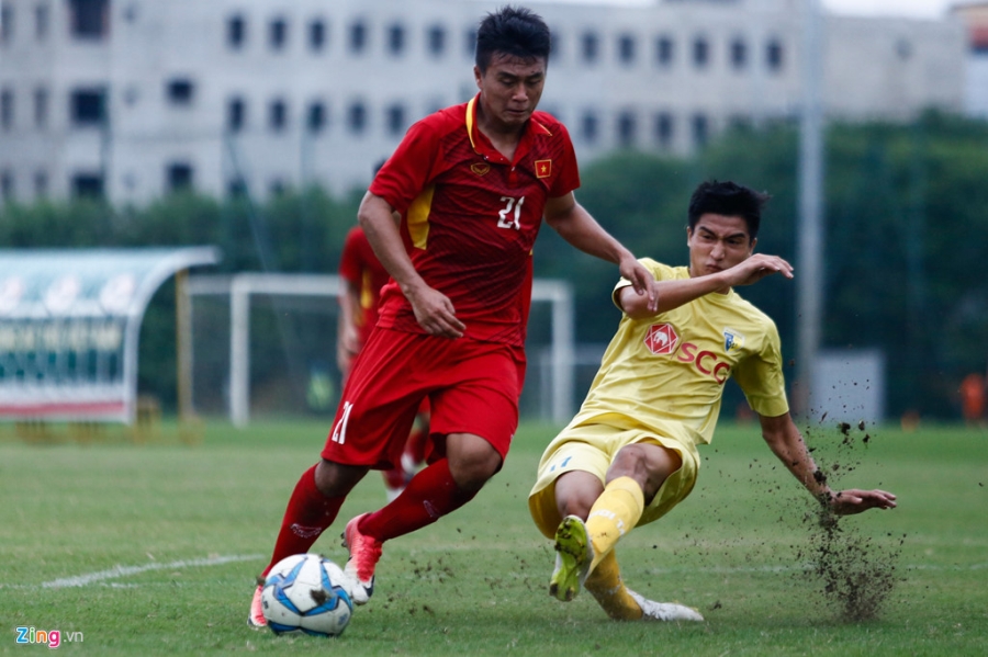 U19 Viet Nam thua trang 5 ban truoc doi tre Ha Noi hinh anh 5
