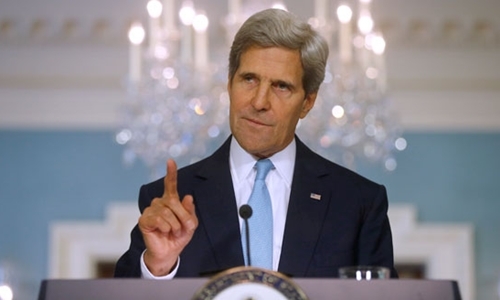 Cựu ngoại trưởng Mỹ John Kerry. Ảnh: AP.