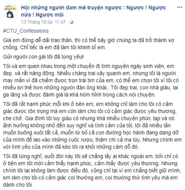 chang trai len mang reu rao “ban gai cu de dai trao than”, quyet cuoi vo con 