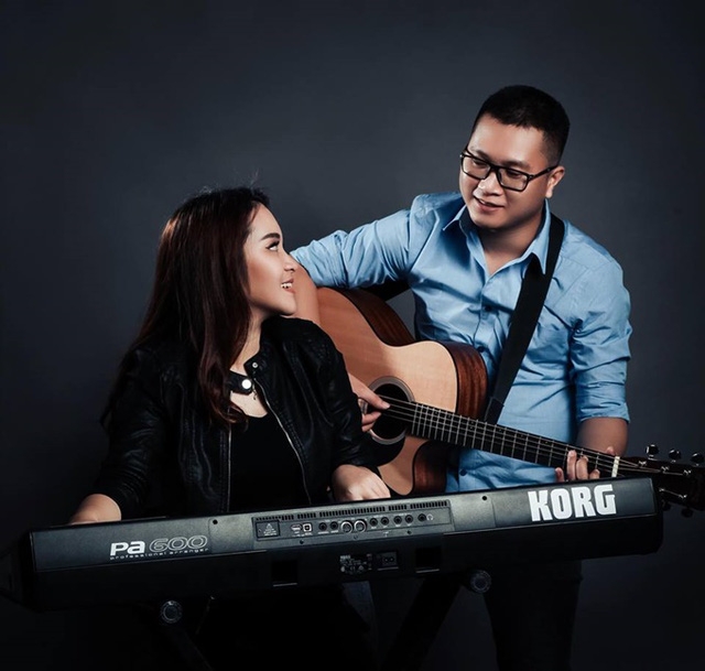 Phương Linh và ông xã Hoàng Sơn.