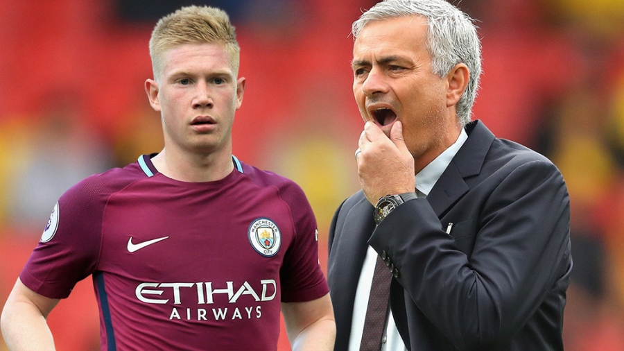 MU,Mourinho,Man City,Pep Guardiola,De Bruyne,Premier League,Ngoại hạng Anh