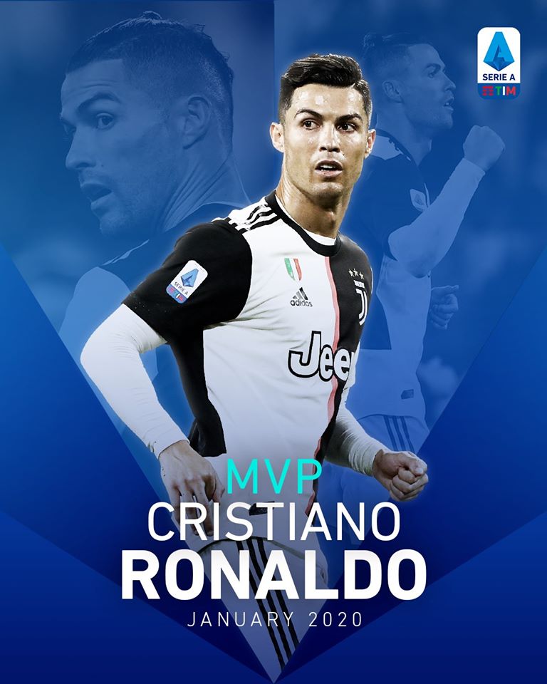 Ronaldo lần đầu được vinh danh tại Serie A