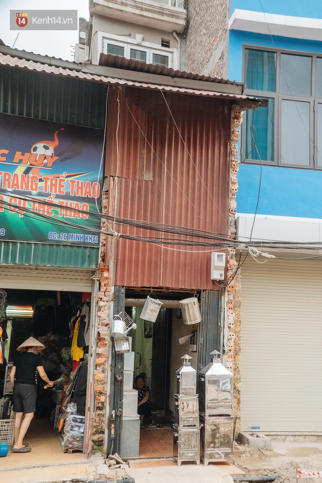 Những căn nhà siêu mỏng dọc Minh Khai, Bạch Mai, Trương Định