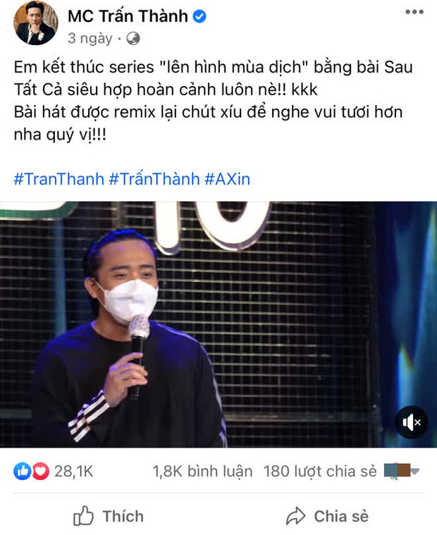 Trấn Thành có động thái đáng chú ý giữa lúc bị netizen tổng tấn công, yêu cầu sao kê tiền từ thiện - 1