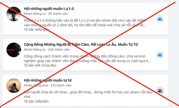 Ngăn chặn hàng chục nhóm hướng dẫn cách tự tử, bùng nợ… trên Facebook