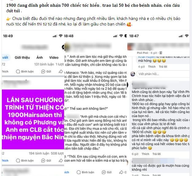 Các bên lên tiếng vụ salon tóc bị tố 'ăn chặn' tóc hiến tặng bệnh nhân ung thư: Khác xa đồn đoán trên mạng! Các bên lên tiếng vụ salon tóc bị tố 'ăn chặn' tóc hiến tặng bệnh nhân ung thư: Khác xa đồn đoán trên mạng!