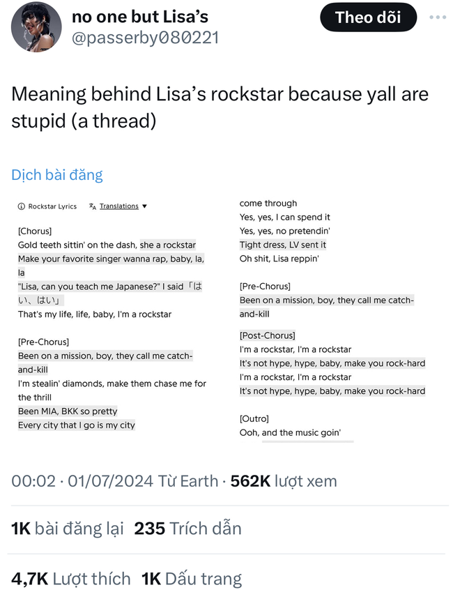 Lisa 'nói kháy' Jennie, ngầm hạ bệ BLACKPINK? - 3 Lisa 'nói kháy' Jennie, ngầm hạ bệ BLACKPINK? - 3