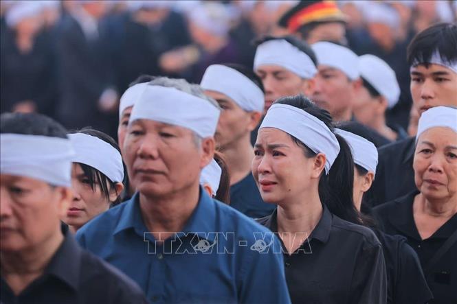 Quốc tang Tổng Bí thư Nguyễn Phú Trọng: Lễ viếng tại xã Đông Hội, huyện Đông Anh - 9