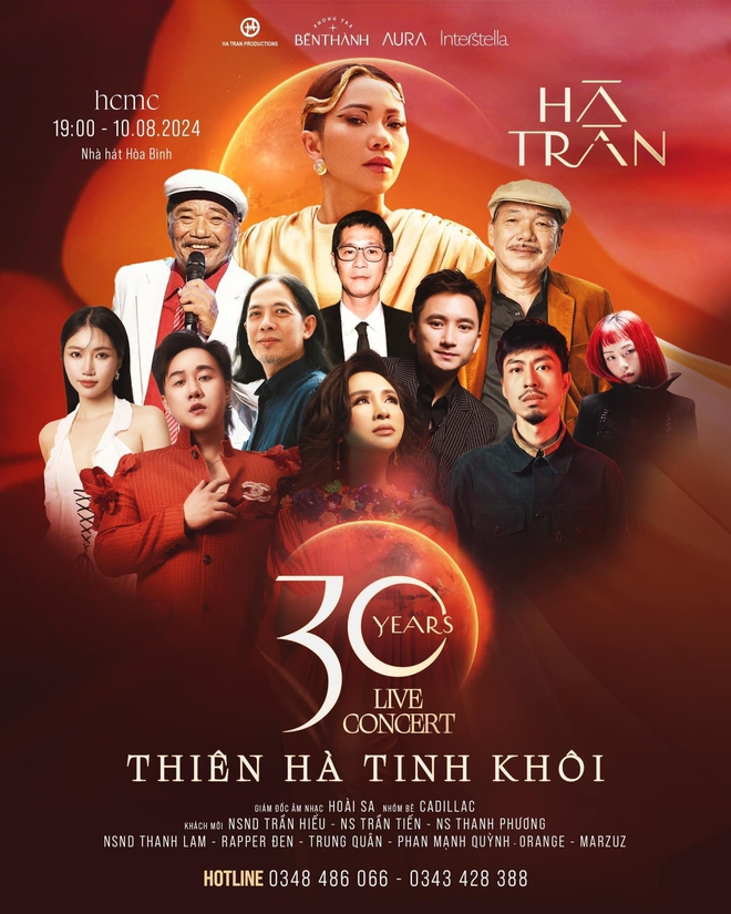 Poster 2 đêm nhạc của Hà Trần tại Hà Nội và TP.HCM.
