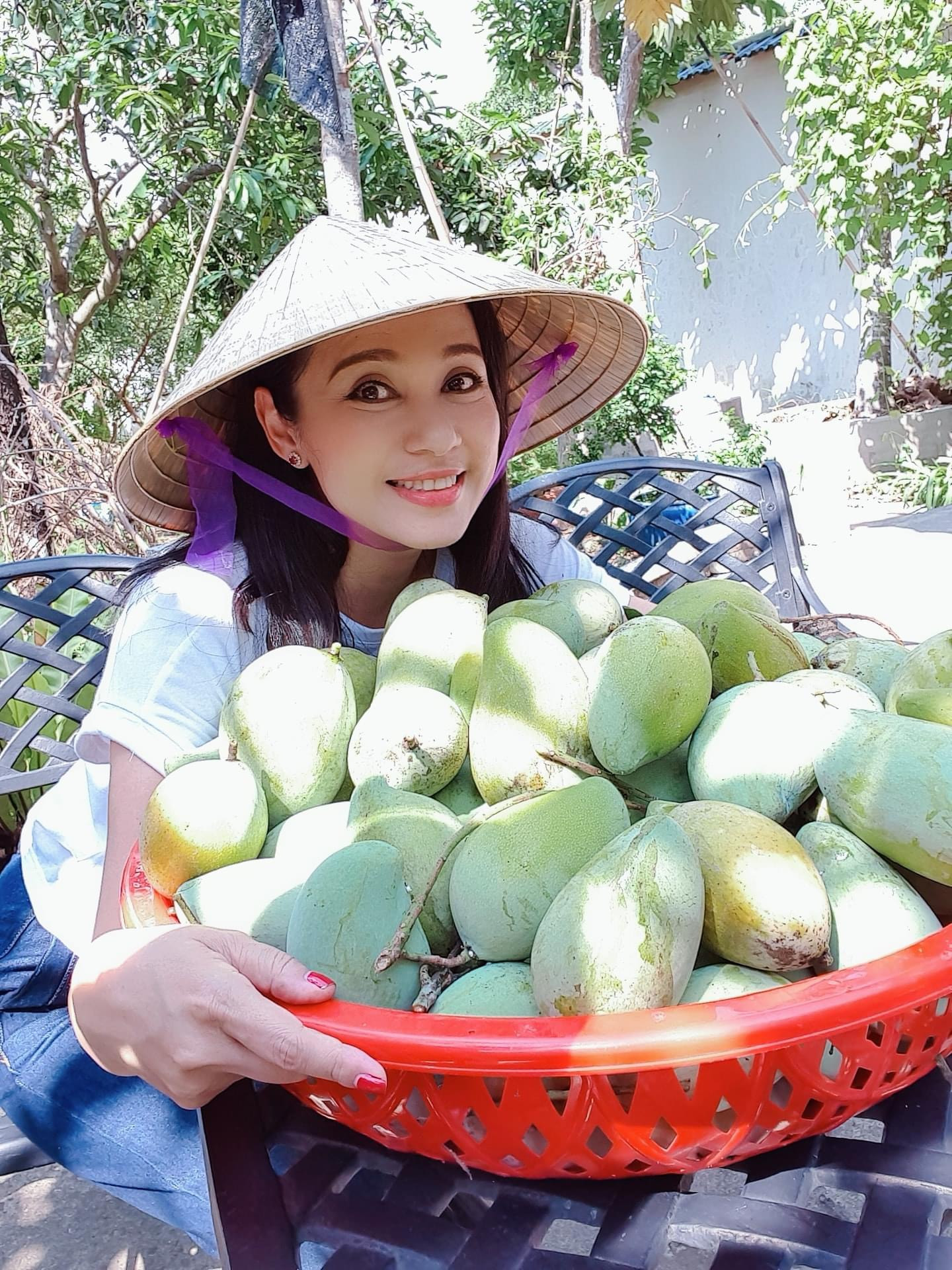 Trên trang cá nhân, diễn viên Việt Trinh thường đăng ảnh không gian sống xanh mát. Hiện chị sống cùng con trai trong biệt thự nhà vườn 3.000m2 ở Bình Dương.