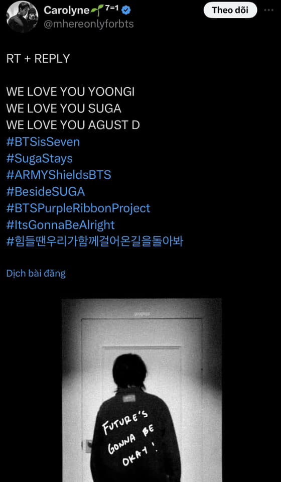 Suga trình diện điều tra, fan BTS có động thái 'dằn mặt' ngay trước cửa HYBE - 3 Suga trình diện điều tra, fan BTS có động thái 'dằn mặt' ngay trước cửa HYBE - 3