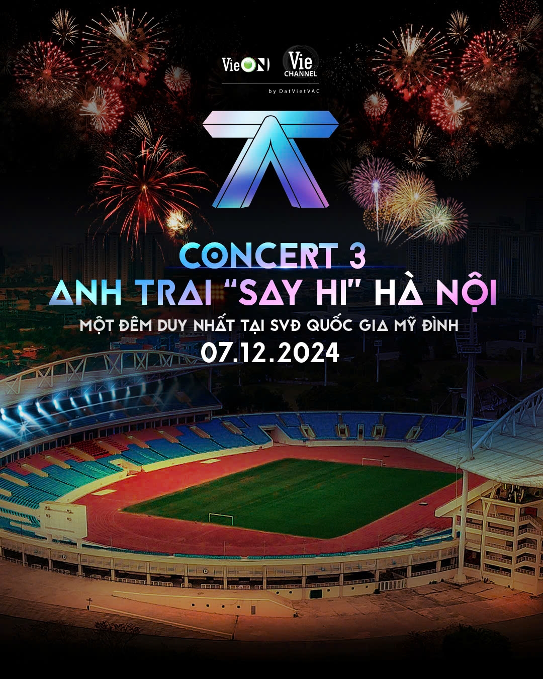 Concert thứ 3 Anh Trai Say Hi sẽ được diễn ra vào ngày 7/12 tại Hà Nội