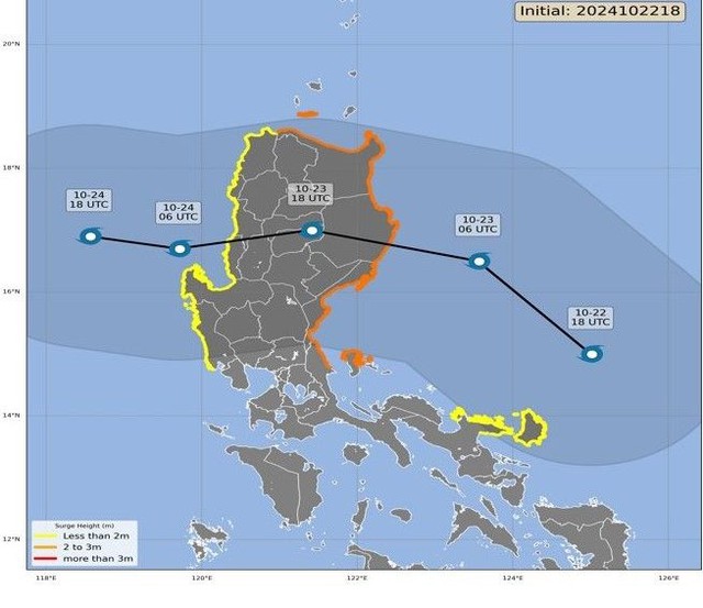 Toàn Philippines bị vùng mây bão Trami che lấp: Vào Biển Đông có tăng cấp cuồng phong? - 2 Toàn Philippines bị vùng mây bão Trami che lấp: Vào Biển Đông có tăng cấp cuồng phong? - 2