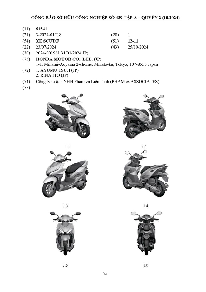 Honda đăng ký loạt xe tay ga mới với cơ quan Việt Nam: Có mẫu đẹp sắc cạnh, giá quy đổi chưa tới 40 triệu - 1