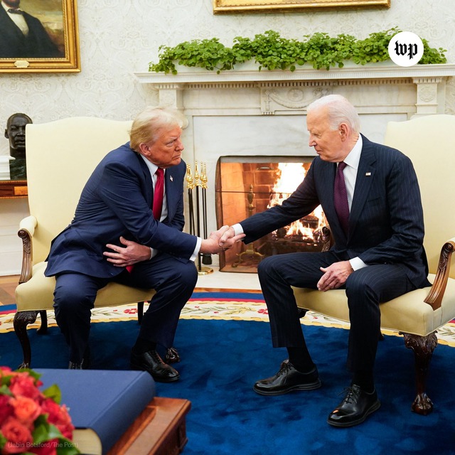 Tổng thống Biden nói 'chào mừng trở về' khi tiếp ông Trump tại Nhà Trắng - 1 Tổng thống Biden nói 'chào mừng trở về' khi tiếp ông Trump tại Nhà Trắng - 1