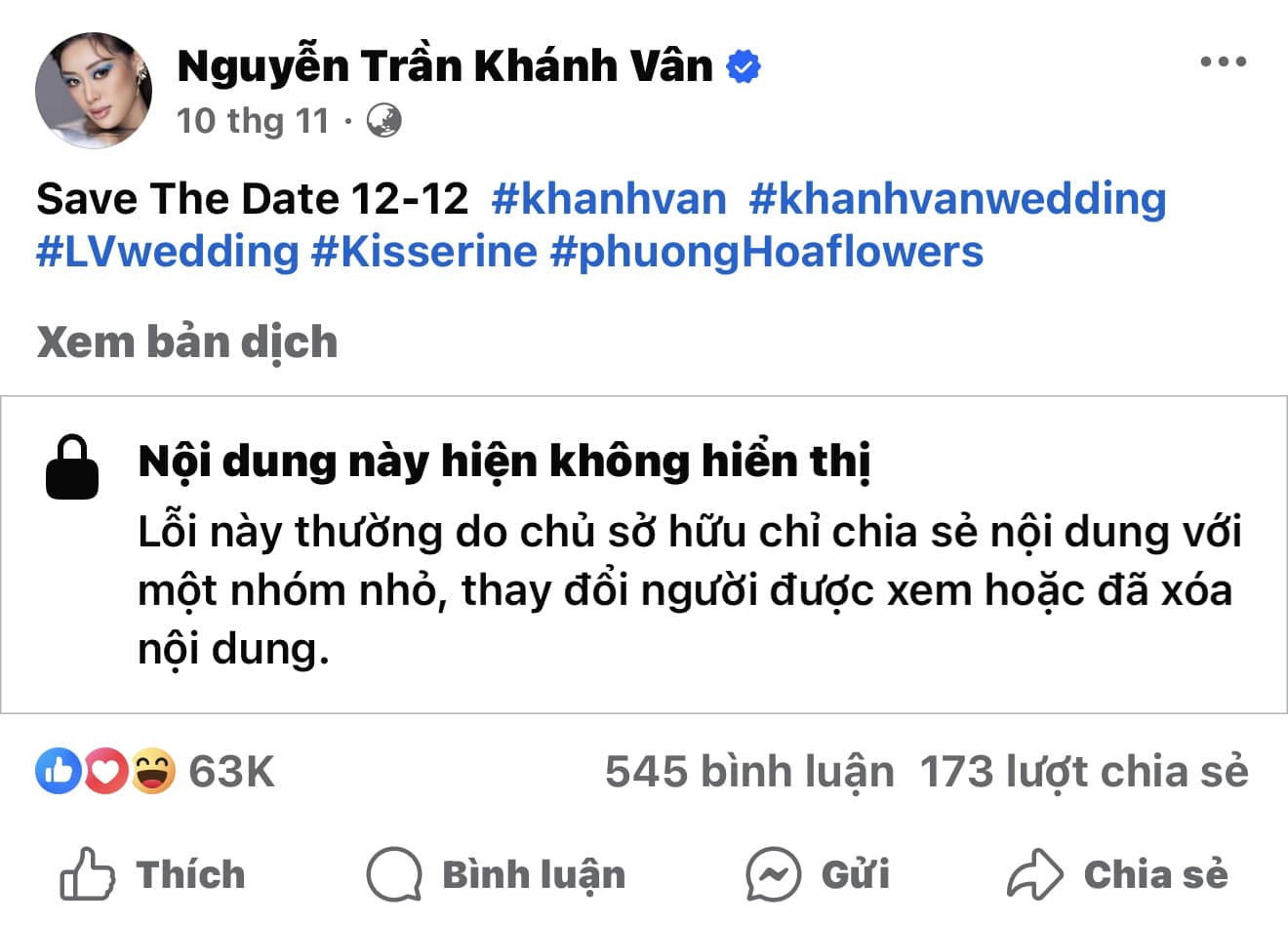 Hoa hậu Khánh Vân gặp sự cố trước thềm hôn lễ: 'Tôi rất hụt hẫng!' - 1 Hoa hậu Khánh Vân gặp sự cố trước thềm hôn lễ: 'Tôi rất hụt hẫng!' - 1