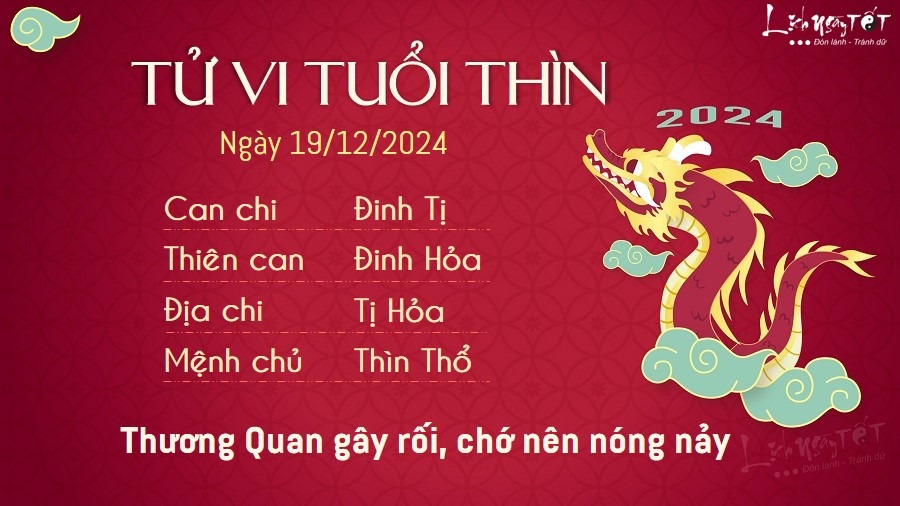 Tử vi thứ 5 ngày 19/12/2024 của 12 con giáp: Thìn nóng nảy, Ngọ mạnh dạn - 4