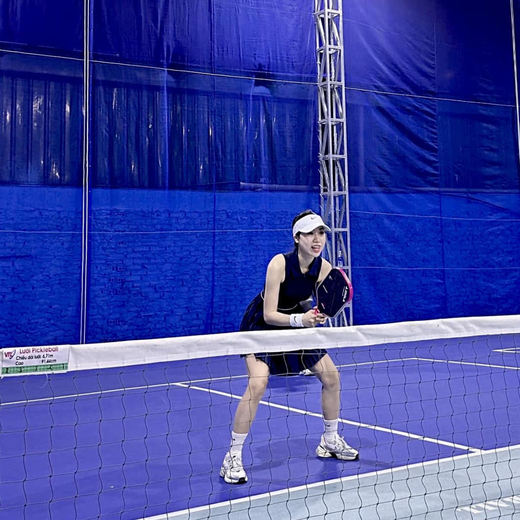 Em gái Văn Toàn đam mê pickleball