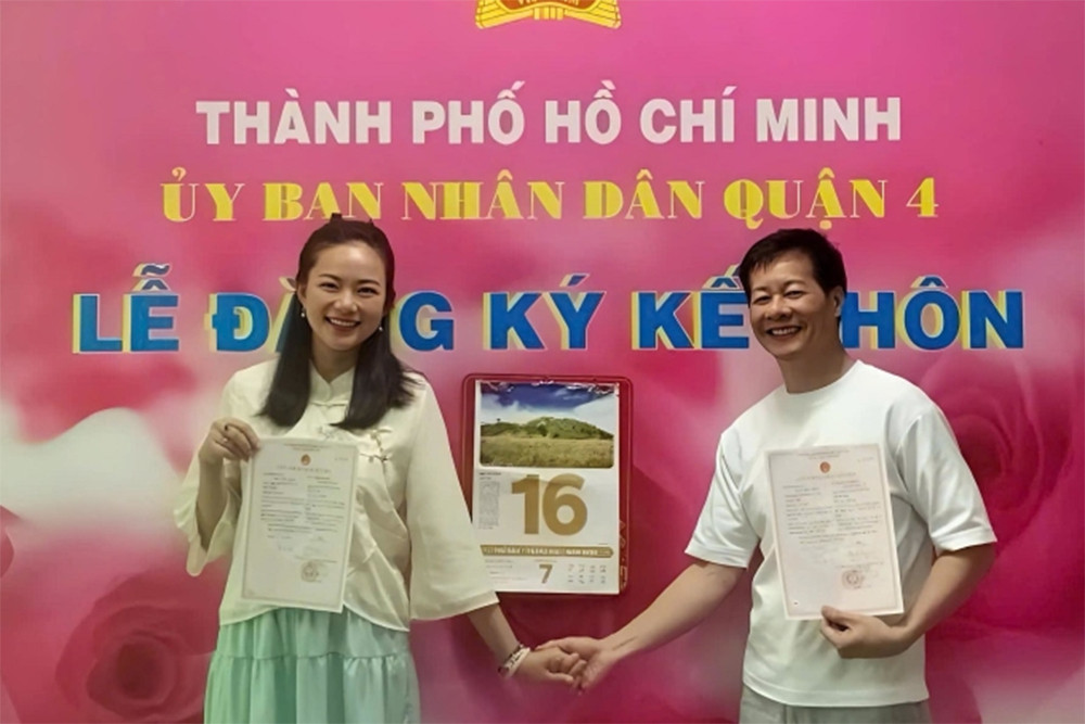 Phan Như Thảo và doanh nhân Đức An. Ảnh: NVCC