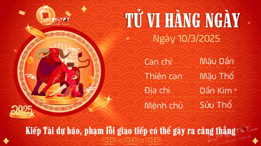 Tử vi thứ 2 ngày 10/3/2025 của 12 con giáp: Hợi có lộc, Sửu phạm lỗi - 1
