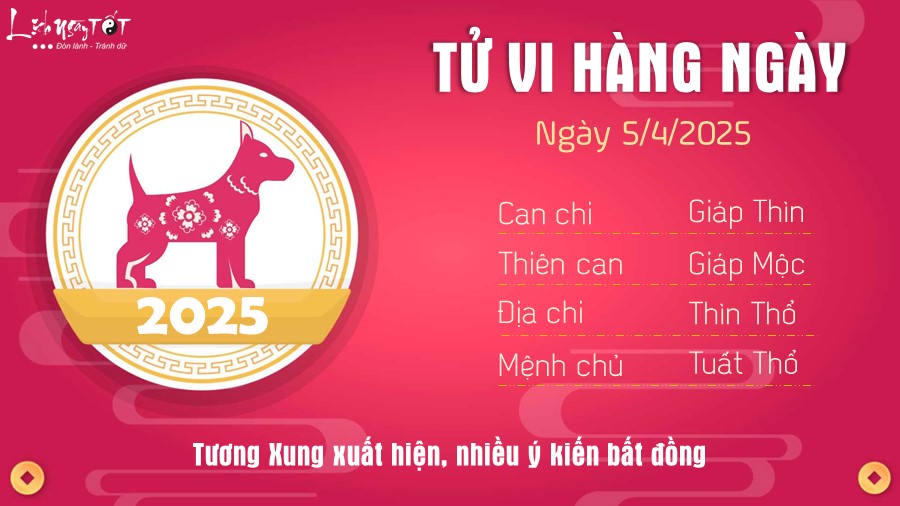 Tử vi thứ 7 ngày 5/4/2025 của 12 con giáp: Dần quyết tâm, Ngọ chớ kiêu căng - 10