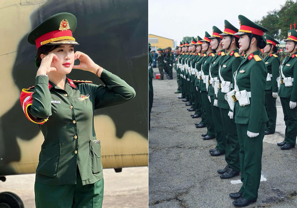 Nữ quân nhân xinh như nàng thơ, thu hút sự chú ý trong ‘khối diễu binh hoa hậu’ - 1 Nữ quân nhân xinh như nàng thơ, thu hút sự chú ý trong ‘khối diễu binh hoa hậu’ - 1