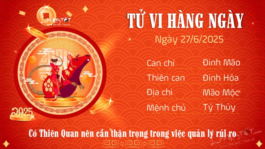 Tử vi thứ 6 ngày 27/6/2025 của 12 con giáp: Thân dư dả, Hợi hạnh phúc
