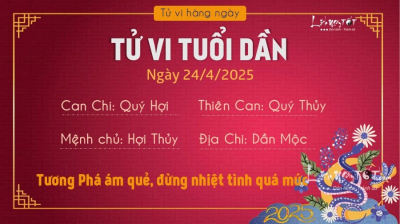 Tử vi thứ 5 ngày 24/4/2025 của 12 con giáp: Mão chịu khó, Thìn có tầm nhìn xa - 2