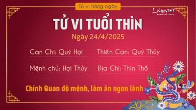Tử vi thứ 5 ngày 24/4/2025 của 12 con giáp: Mão chịu khó, Thìn có tầm nhìn xa - 4